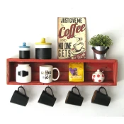 Hanah Home Kuhinjska polica 70x21x10cm Crveni