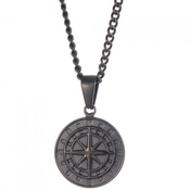 Ogrlica Compass - Črna KP34230