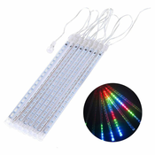 Maclean Solarne LED luči, dolžina 2,4 m, 144 LED diod, 8 RGB sipin, način padajoče sipine, Li 800mAh baterija, MCE412