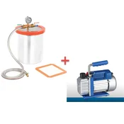 Vakumska črpalka (vakum pumpa 100L/min) + Vakuumska komora 11 L