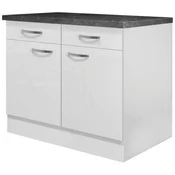 FlexWell Kuhinjska Spodnja Omarica Alba, Bela, Š. 100 Cm