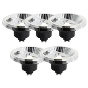 Komplet 5 GU10 3-stopenjskih zatemnitvenih LED žarnic 111 mm 10,5 W 770 lm 4000 K