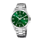 Festina Muški kvarcni sat Swiss Made, Zeleno-srebrne boje