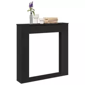 Okvir za kamin crni 100x20x100 cm od konstruiranog drva
