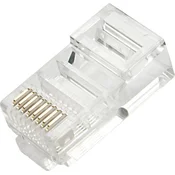 LINDY Vtičnica Lindy RJ45 UTP Cat.5e\, 10 kosov LINDY omrežni adapter transparentna, (20430114)