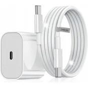 shumee Komplet hitrega polnilnika PD 20W + kabel USB-C-PD 1 m