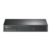Tp Link PoE svič 8-port Gigabit 101001000 Mbs, 4 PoE porta 802.3 af do 53W, ( TL-SG1008P )