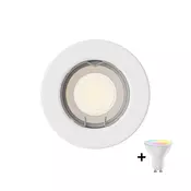 Philips - LED RGBW prigušiva ugradna stropna svetiljka PERIDOT 1xGU10/6W/230V bela + daljinski upravljac