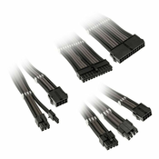 Kolink Core Adept Braided Cable Extension Kit - Black/Gunmetal COREADEPT-EK-BGM