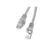LANBERG Povezovalni kabel CAT.6 FTP 2M sive barve Fluke Passed