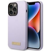 Guess GUHMP14LSBPLU iPhone 14 Pro 6,1 purple hard case Silicone Logo Plate MagSafe (GUHMP14LSBPLU)