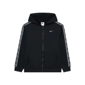 Nike Sportswear Jopa na zadrgo CLUB+ črna/bela