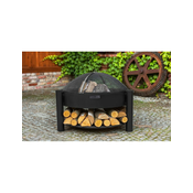 COOK KING Vrtna košara za ogenj SOLAFA z jeklenim držalom za drva + zaslon za ogenj O: 70 cm, (21104938)