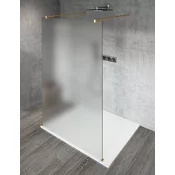 VARIO GOLD MATT Enodelna steklena plošča za prho, prostostoječa, mat steklo, 800 mm - Gelco - VARIO - 36 - Enostranski zaslon Walk - 800 - 2000 - 8 - 14