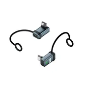 INF 240W USB-C moški na moški 3D adapter pod pravim kotom - 120Gbps prenos podatkov (2 kosa) Blue, (5000291536)