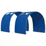 vidaXL Posteljni Tuner 2 pcs Modra 211 x 67.5 x 2 cm Poliester