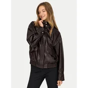 ONLY Jakna iz umetnega usnja Julia 15373024 Rjava Loose Fit