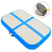 shumee vidaXL Gimnastična podloga s tlačilko, 60x100x20 cm, PVC, modra