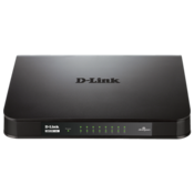 D-Link GO-SW-16G Neupravljano L2 Gigabit Ethernet (10/100/1000) 1U Crno