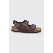 Usnjeni sandali Birkenstock Milano žensko,