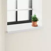 vidaXL Okenski nadstrešek Bela 60 x 50 x 4,5 cm PVC