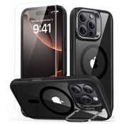 ESR CLASSIC HYBRID KICKSTAND HALOLOCK MAGSAFE  TEMPERED GLASS IPHONE 16 PRO CLEAR/BLACK (4894240243824)