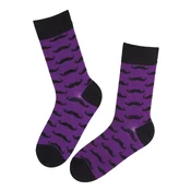 Sokisahtel Nogavice VUNTS cotton moustache pattern socks lila