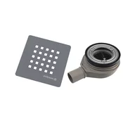 TRENECA odtok za prho, dia. 90 mm, DN40, siv mat pokrov - Siva - Polysan - 24 - Plastika - 90 - 14