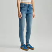 Kavbojke skinny z visokim pasom