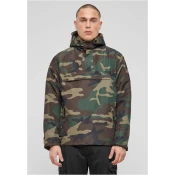 Fleece Pull Over Windbreaker Olive Camo