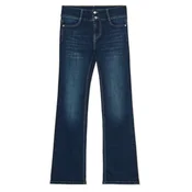 Cropp - Farmerke bootcut PETITE - navy