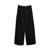 VERO MODA Hlače z naborki VMStella črna
