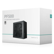 DeepCool PF500 Napajanje 80PLUS 500W 1x 20+4pin, 2x 4pin, 1x PCI-E(6+2)x2, 1x EPS 8pin(4+4), 120mm