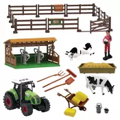 FARM SERVICE - Igralni set kmetija 43 kosov s svetlobami in zvoki