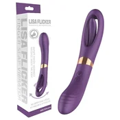 Funny Me Dual - vibratorski stimulator jezika 2v1 - polnjenje - vijoličen