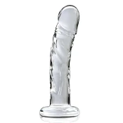 SuperLove Glass Perfect Cock Dildo Clear