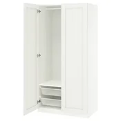 PAX/GULLABERG Garderobni sestav, bela/bela, 100x60x201 cm