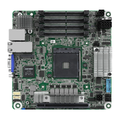 ASRock Rack ASRock Server motherboard X570D4I-2T, 1 x SKT AM4, AMD Ryzen, X570, SATA, 1xM.2, 2x10GbE, IPMI (X570D4I-2T)