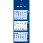 Koledar Tridelni Špiralni modra 2027, EC