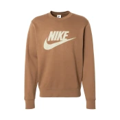 Nike M NK CLUB BB GFX CREW, muški pulover, smeda FN3890