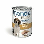 Monge FRESH Adult Paté koščki Piščanca 400 g