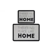 Lessentiel Maison Kupatilski otirac Like Home, 2 komada, Sivo-crni