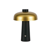 LED prigušiva punjiva stona lampa LED/3W/5V 3000-6000K 1800 mAh crna/zlatna