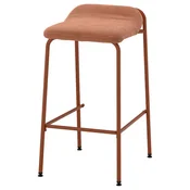 KESNACKEN Barski stol, višina pulta oranžna/Kelinge rjavo-oranžna, 66 cm