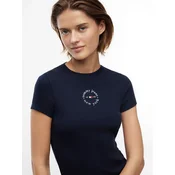 Ženska majica s kratkimi rokavi TOMMY HILFIGER, modra