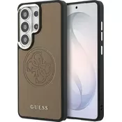 Guess PU perforirani 4G logotip magnetni zadnji pokrov za Samsung Galaxy S26 Ultra rjav