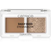 Catrice Daily Duo Eyeshadow duo senčila za oči odtenek 010 Everyday Nude 2.8 g