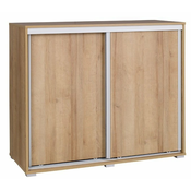 Komoda z drsnimi vrati - 139 cm - hrast riviera