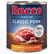 Rocco Classic Pork 6 x 800 g Svinjina z govedino in perutninskimi srci