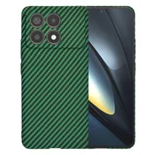 Trden TPU ovitek Techsuit Carbonite FiberShell za Xiaomi Poco F6 Pro - green